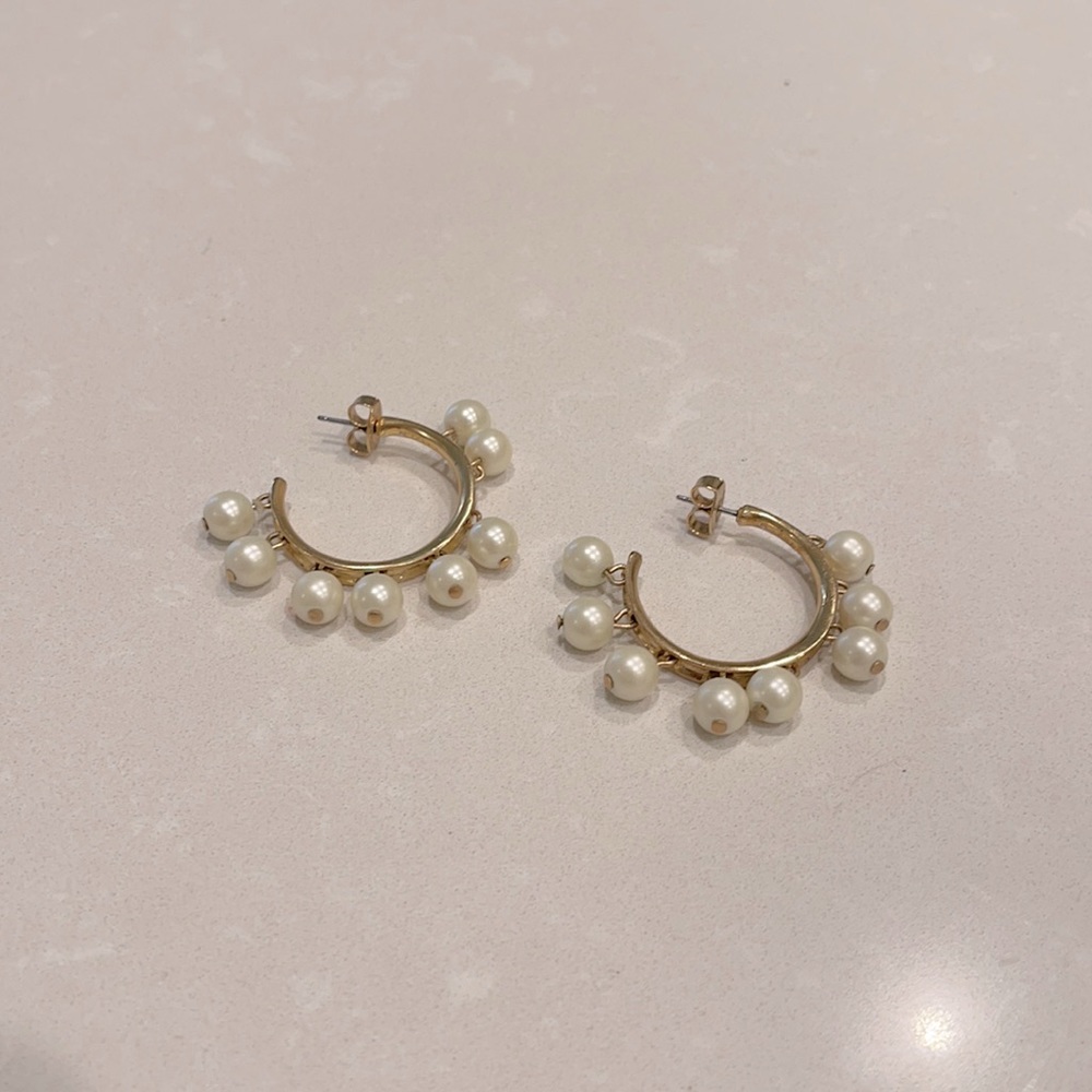 J Crew Pearl Earrings